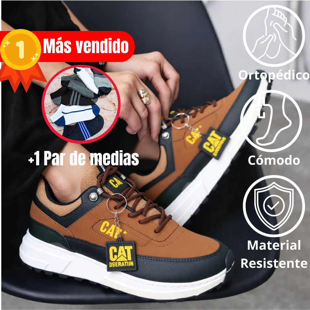 Tenis CAT Confort Premium - Importado de Estados Unidos +1 PAR DE MEDIAS DE REGALO! ÚLTIMAS 3 UNIDADES EN STOCK