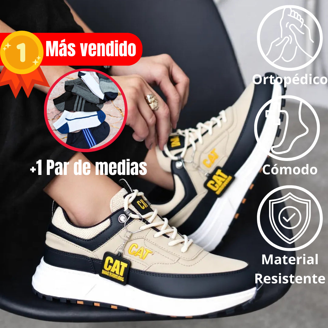 Tenis CAT Confort Premium - Importado de Estados Unidos +1 PAR DE MEDIAS DE REGALO! ÚLTIMAS 3 UNIDADES EN STOCK