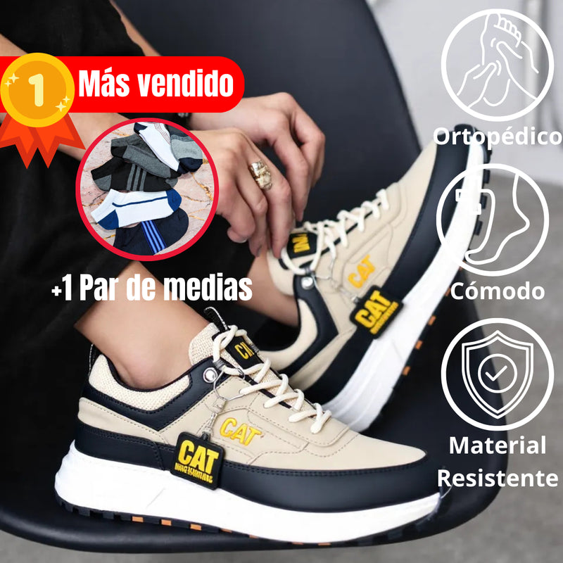 Tenis CAT Confort Premium - Importado de Estados Unidos +1 PAR DE MEDIAS DE REGALO! ÚLTIMAS 3 UNIDADES EN STOCK