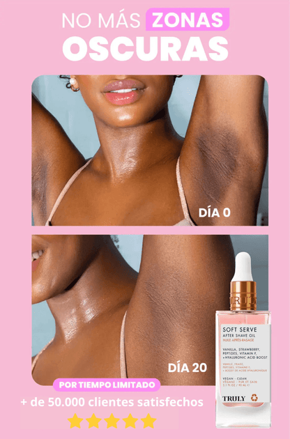 ACEITE TRULY ORIGINAL + 1 Regalo - Aclara, Hidrata y Suaviza tu zona íntima y axilas - ÚLTIMAS UNIDADES EN STOCK