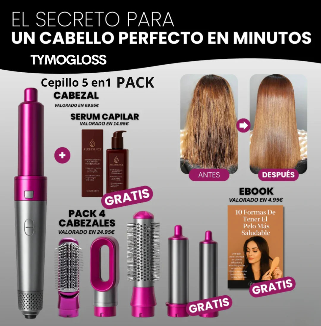 ÚLTIMAS UNIDADES CEPILLO 5 EN 1 - LOOK PROFESIONAL EN CASA - OFERTA NAVIDENÃ
