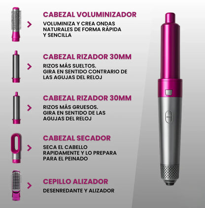 ÚLTIMAS UNIDADES CEPILLO 5 EN 1 - LOOK PROFESIONAL EN CASA - OFERTA NAVIDENÃ